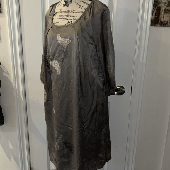 Truly by Part Two Butterfly Silk Blend Dress with Slip - Picture 3 of 8